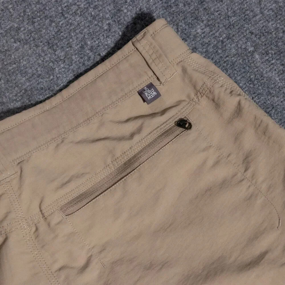 The North Face Paramount II Khaki Nylon Belted Cargo Shorts Men's 34 Outdoors
